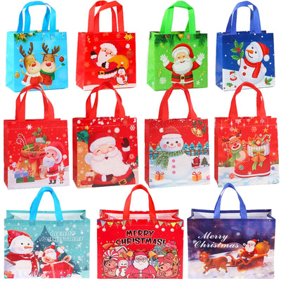 4Pcs Christmas Gift Bags Santa Snowman Elk Xmax Gift Packing Bag Non-Woven Christmas Packaging Christmas Decoration 2024 Navidad 