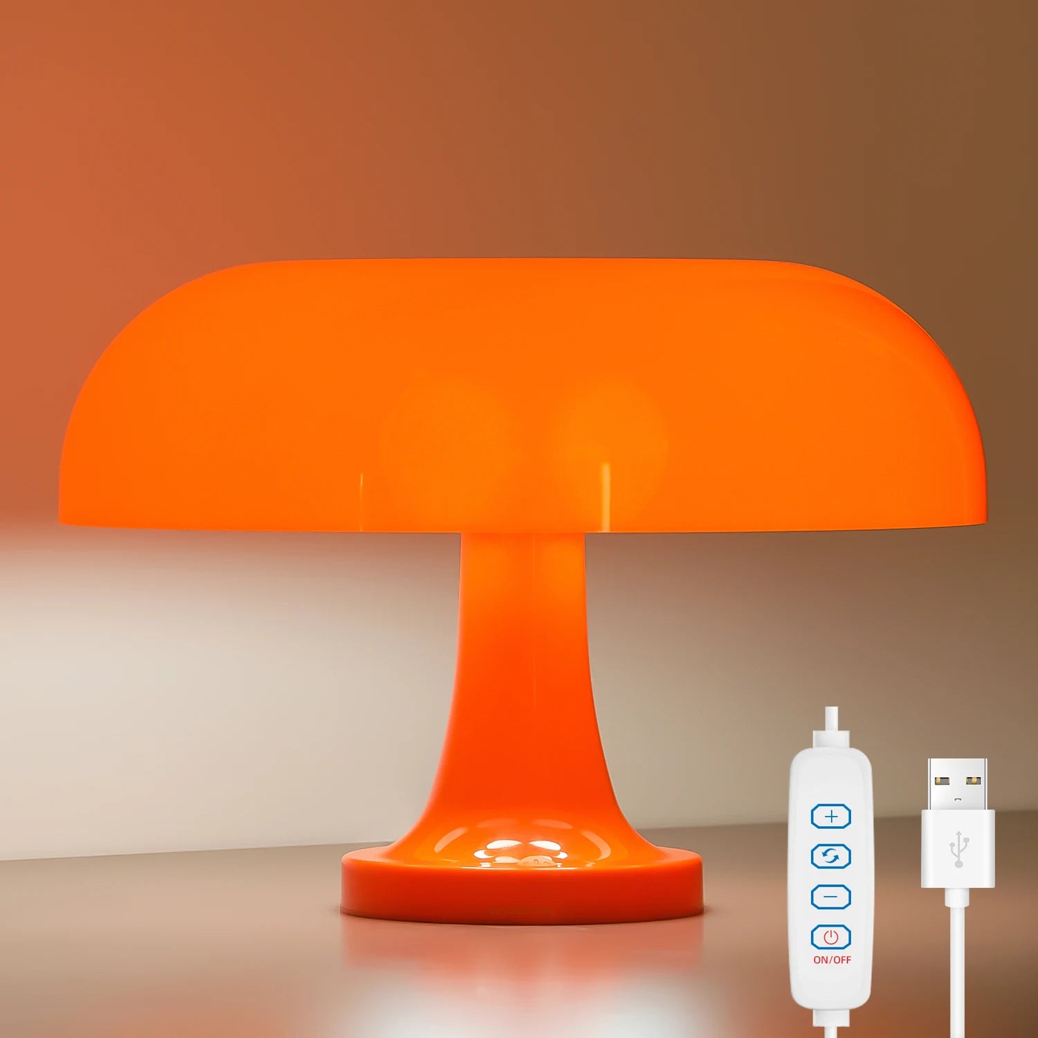 Modern Bauhaus Art Table Lamp - Ancient Danish Designer Mushroom Lamp for Living Room & Bedroom, Elegant Night Light