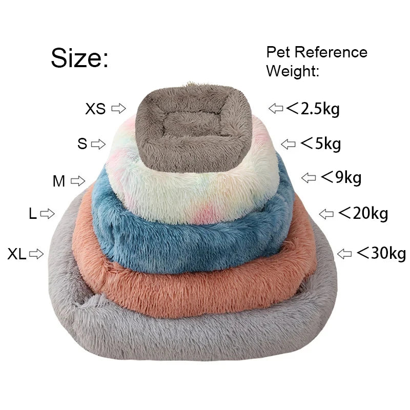 Rectangle Plush Dog Bed Winter Warm Mat Small Medium Big Pet Cat Dog Bed Kennel Puppy Sofacama Cat Cushion Pets Sofa Accessories 