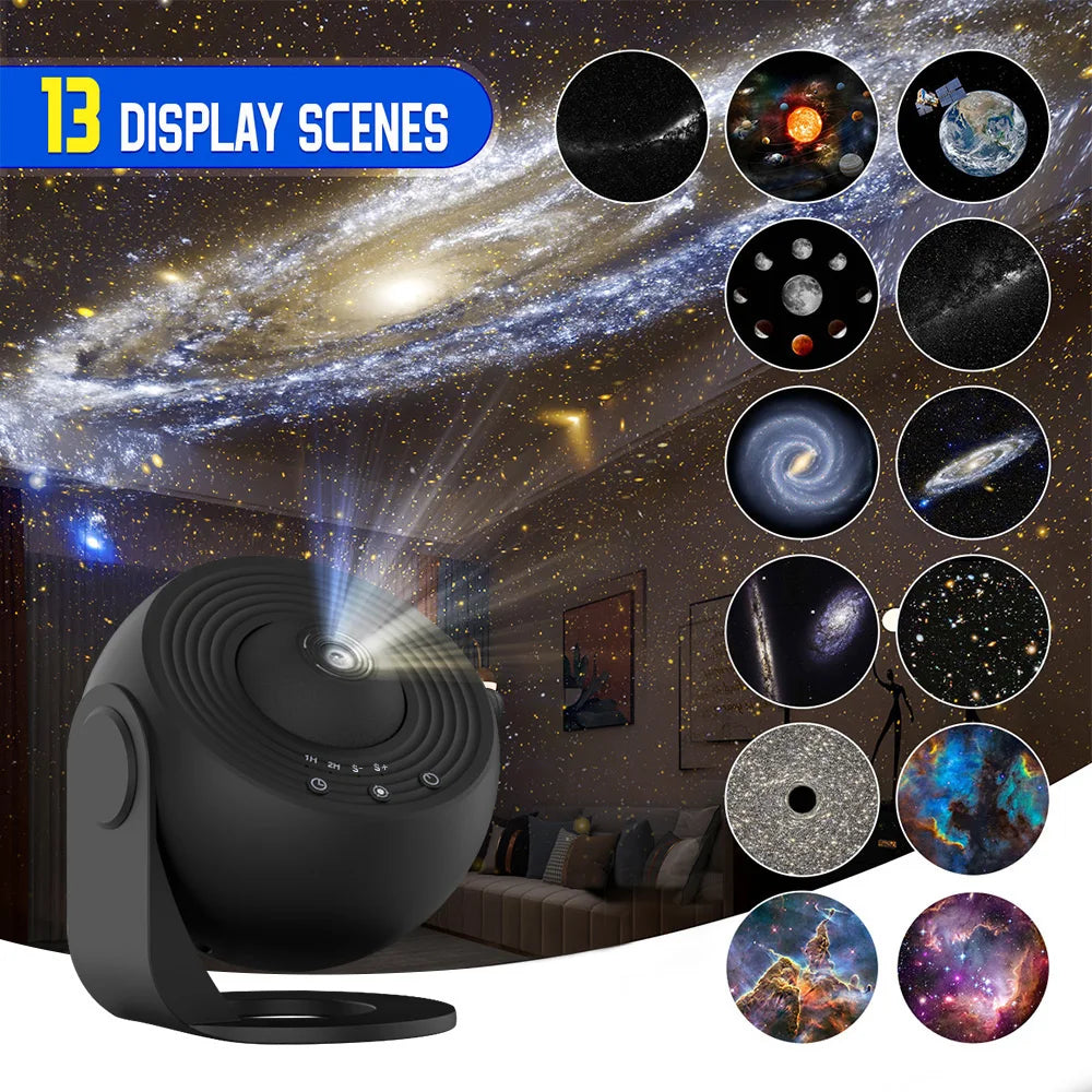 13-in-1 Star Projector – Planetarium Galaxy Projector with Aurora Effects for Bedroom, Night Light for Kids & Adults