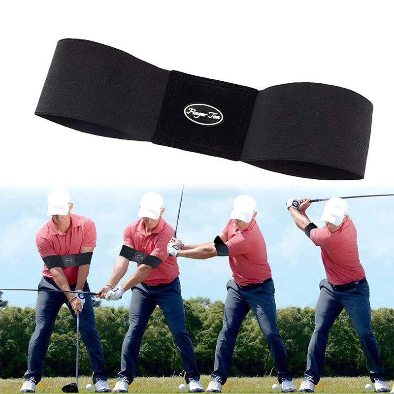 Hot Sale Professional Elastic Golf Swing Trainer - Arm Band Belt Gesture Alignment Training Aid