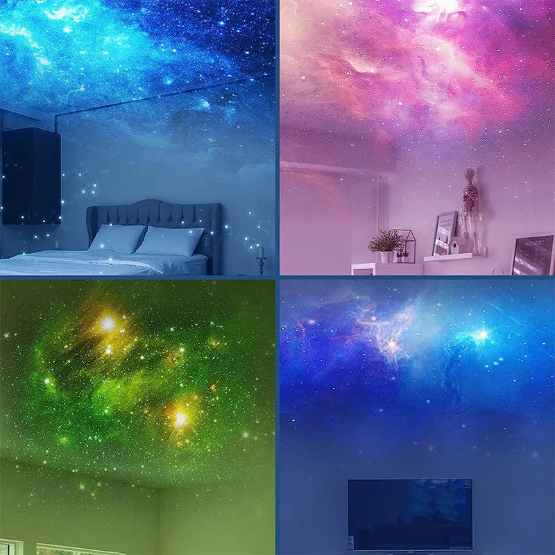 Galaxy Star Projector LED Night Light - Astronaut Design for Bedroom & Home Decor 