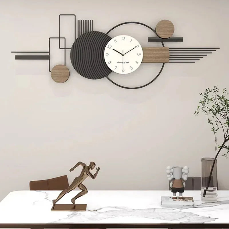 Luxury Aesthetic Large Wall Clock – Creative Big Size Design for Living Room & Restaurant Decor