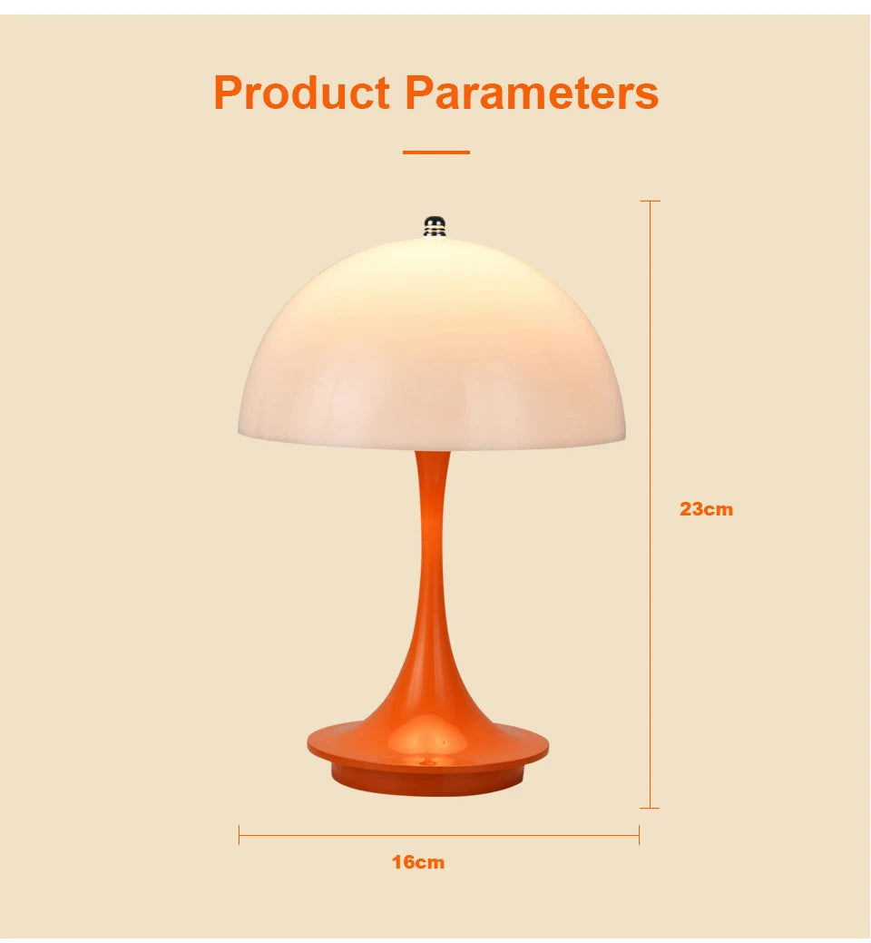 Colorful Transparent Lampshade Table Lamp – Bedroom Bedside LED Desk Light, Rechargeable Night Lamp, Restaurant Decorative Lamp