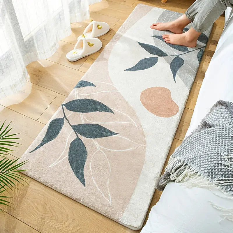 Nordic Style Living Room Sofa Large Area Carpet Bedroom Bedside Soft Thickened Decorative Floor Mat Bathroom Door Rug 