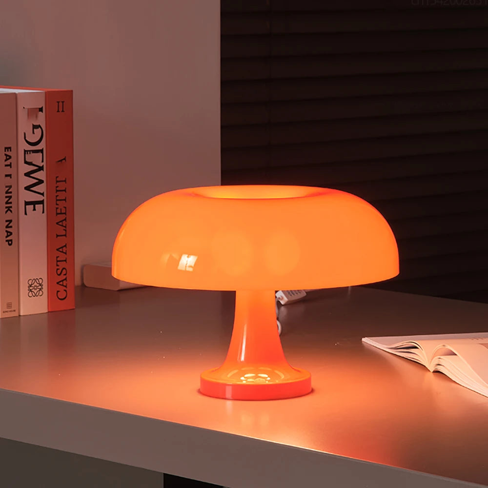 Modern Bauhaus Art Table Lamp - Ancient Danish Designer Mushroom Lamp for Living Room & Bedroom, Elegant Night Light