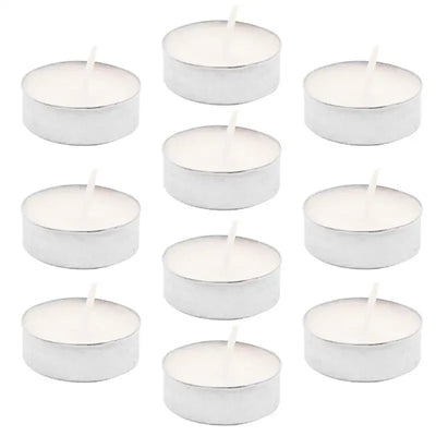 Home Mini Tea Light Candle 10Pcs Votive Candles Travel Candles Smokeless Long Lasting Tea Light Candles for Weddings Christmas 