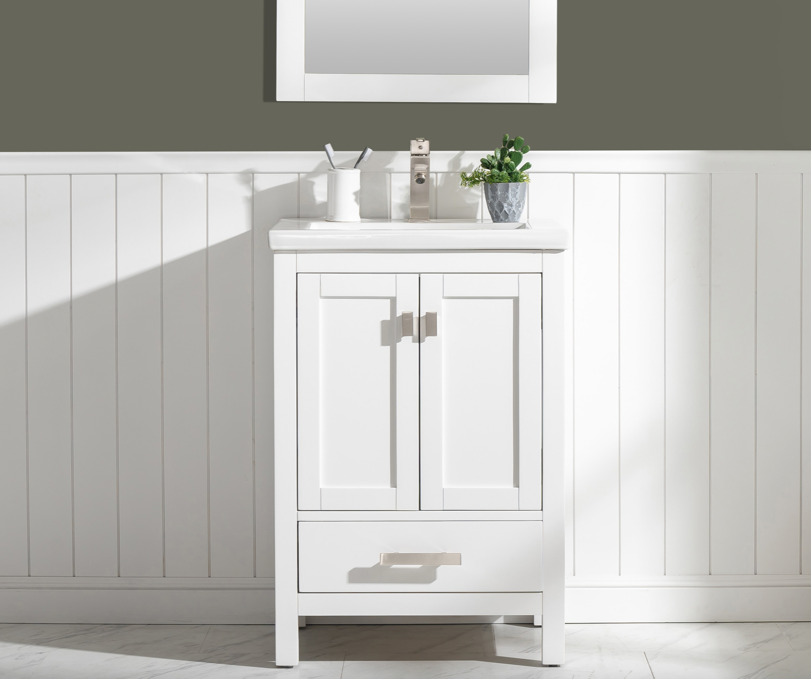 Valentino 24" Single Vanity with Porcelain Top