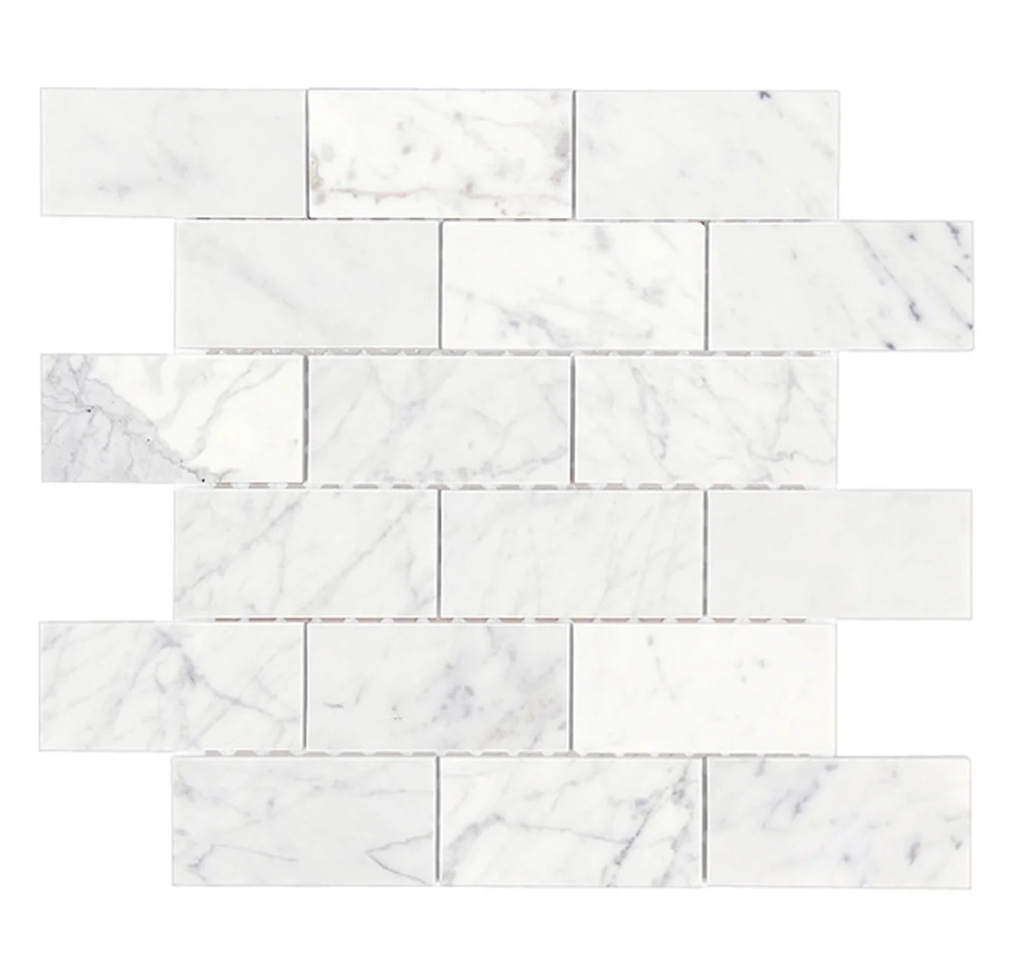 Blanco 12" x 12" Marble Mosaic Wall Tile