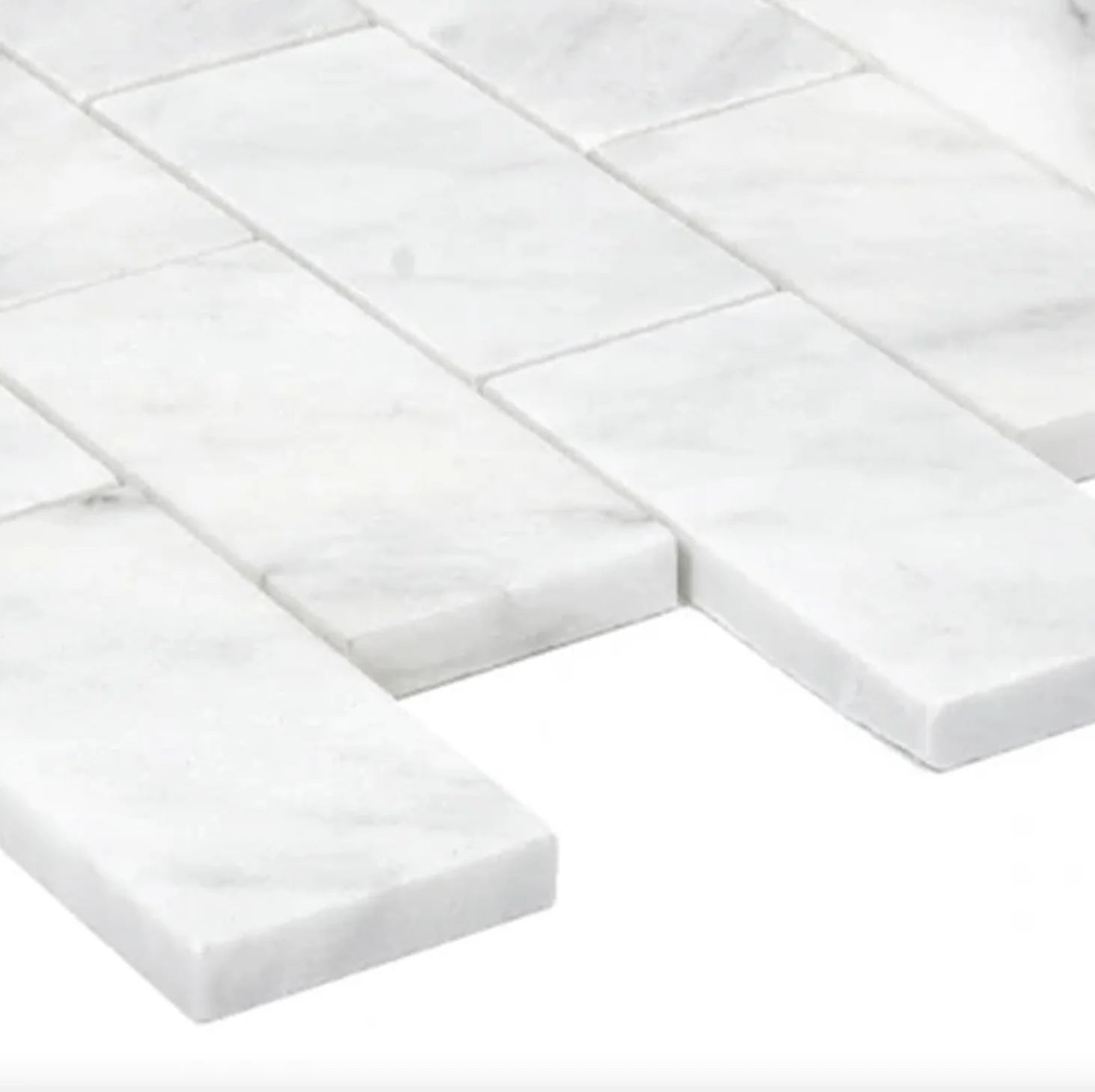 Blanco 12" x 12" Marble Mosaic Wall Tile