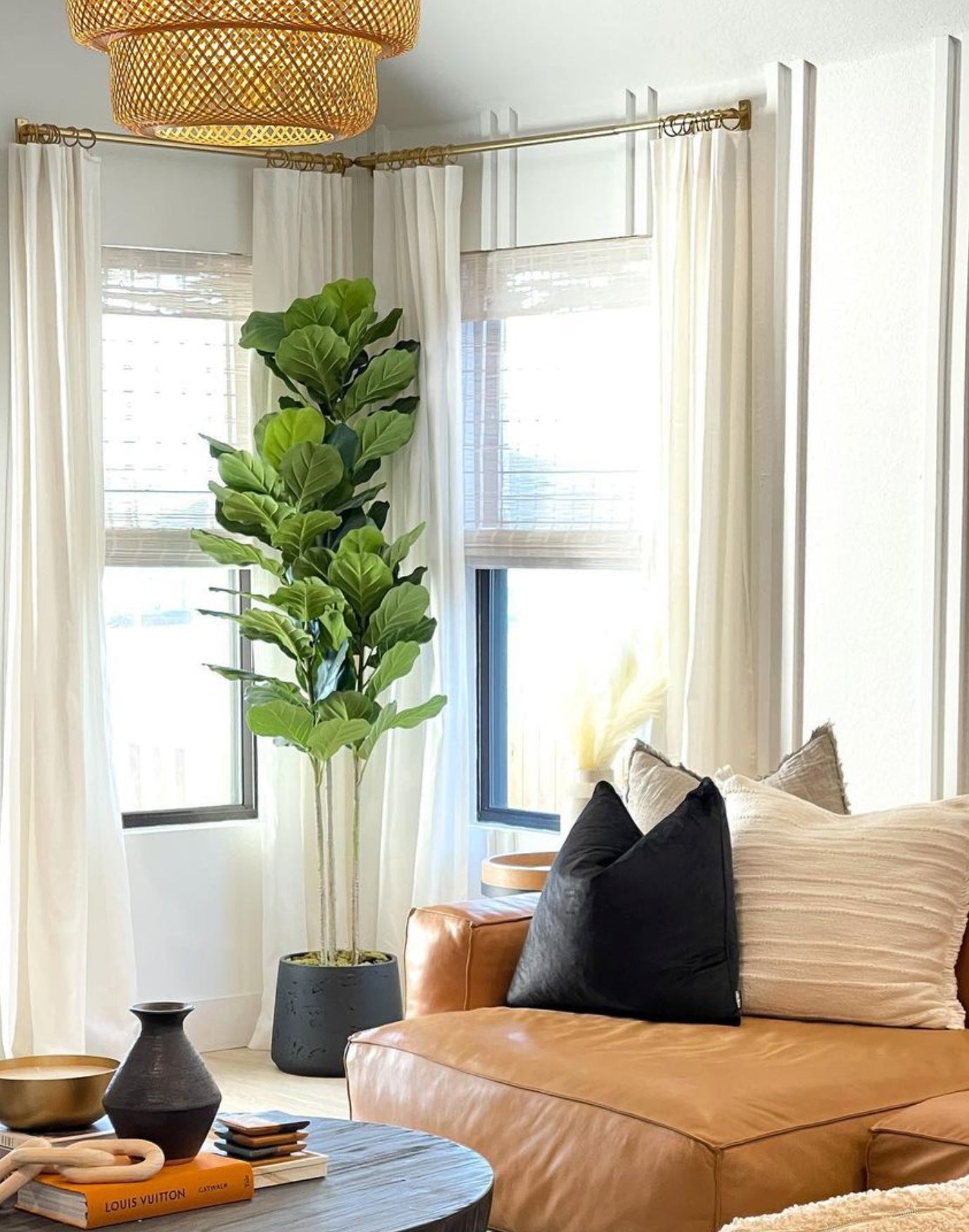 Anto Black Cement Planter 13'' 