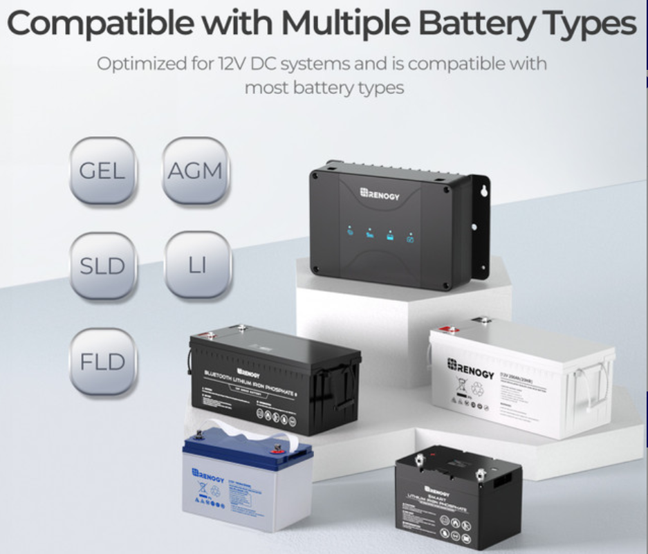 30A 12V DCC30S Dual Input DC-DC On-Board Battery Charger with MPPT 