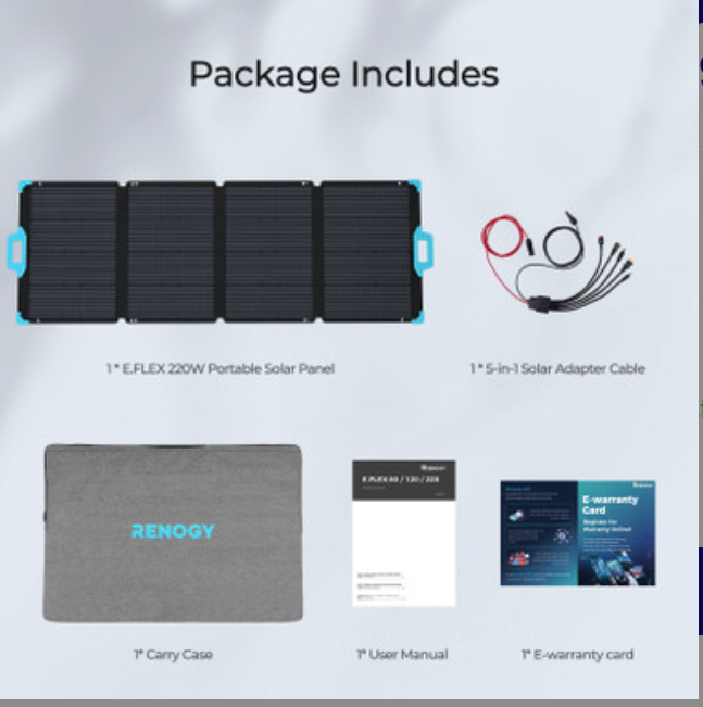 Renogy 8FT 14AWG 5 to 1 Solar Adapter Cable 