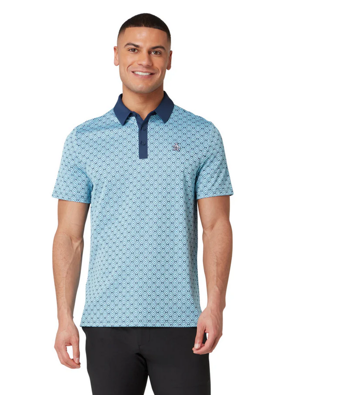 **Bohemian Jacquard Short Sleeve Polo
