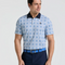 Cocktail Windowpane Print Golf Polo
