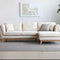 Modern Sectional Sofa | Mid-Century Design, Eucalyptus Wood Frame, Recycled Foam Cushions