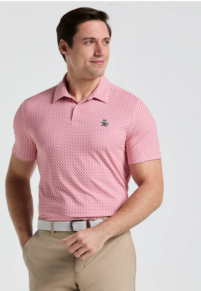 **Pete's Bowtie Print Short Sleeve Polo