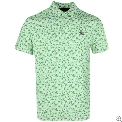 **Underwater Mosaic Print Short Sleeve Polo