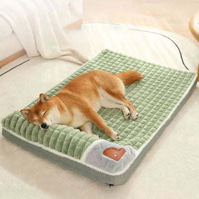 MADDEN Winter Warm Dog Mat Luxury Sofa for Small Medium Dogs Plaid Bed for Cats Dogs Fluff Sleeping Removable Washable Pet Beds 