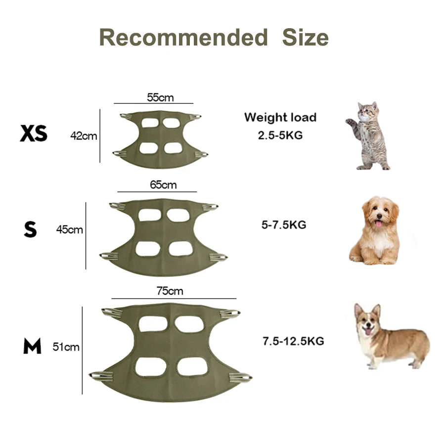 MADDEN Pet Grooming Hammock Helper Cat Dog Beauty Hammock Puppy Grooming Cuting Nails Hammock Tool Restraint Bag Pet Accessories 