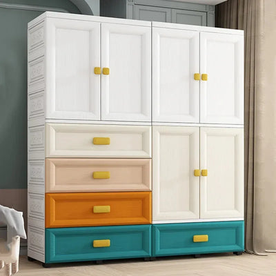 Clothes Modular Wardrobe â€“ Storage Cupboard, Organizer Cabinet, Baby Wardrobes, Plastic Drawer Chest, Armarios for Bedroom FurnitureÂ 