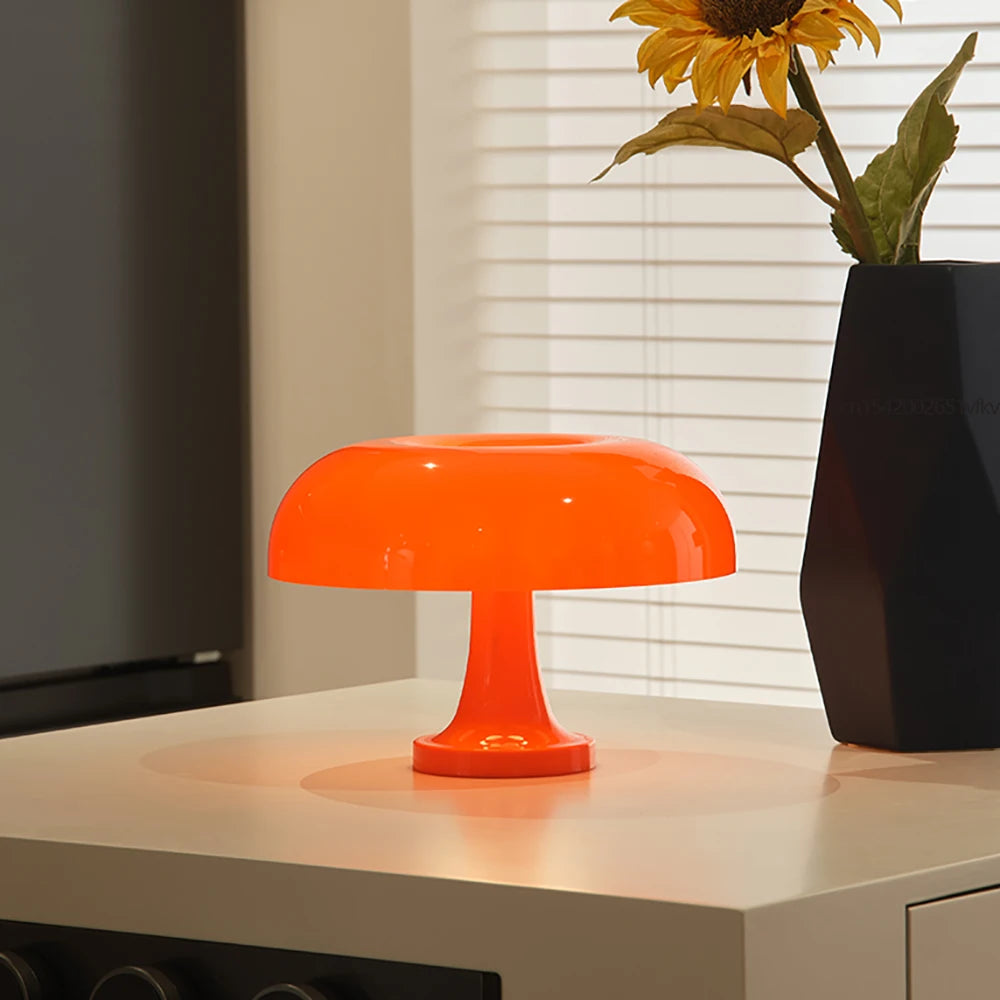 Modern Bauhaus Art Table Lamp - Ancient Danish Designer Mushroom Lamp for Living Room & Bedroom, Elegant Night Light