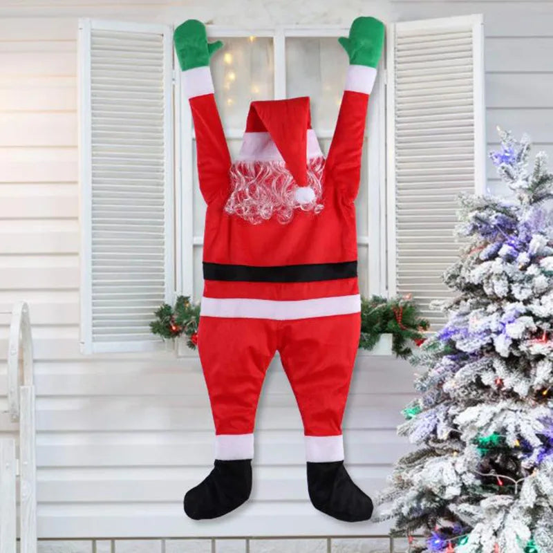 Santa Claus Decoration Santa Climbing Window Door Christmas Props New Year Hanger Decoration Christmas Toys