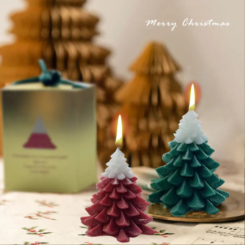 Christmas Tree Aroma Candles Ins Style Creative Home Desktop Decorations Paraffin Wax Scented Candle Christmas Day Gifts