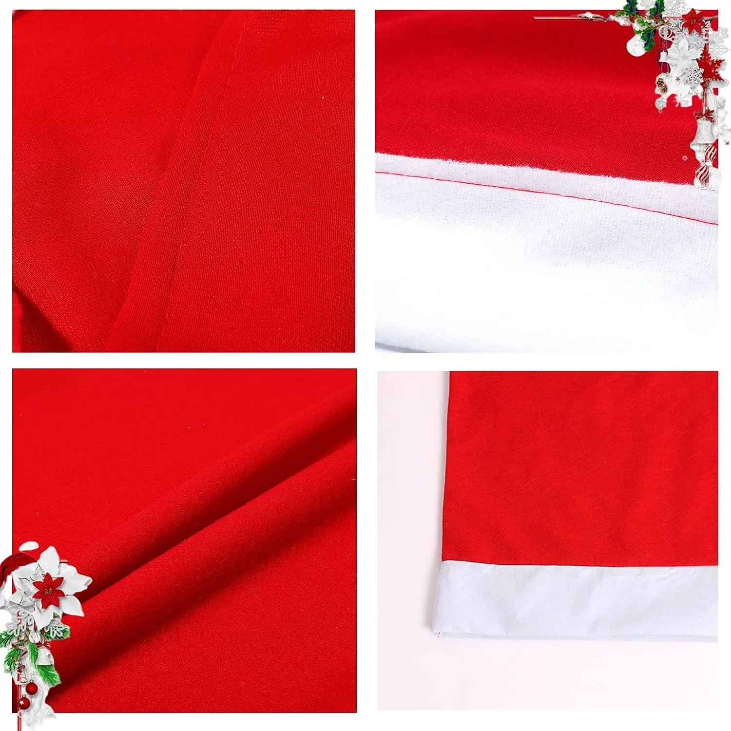 6PCS/Pack Christmas Hat Dining Chair Covers Table Decorations Christmas Decoration Props Christmas Celebration Party Supplies