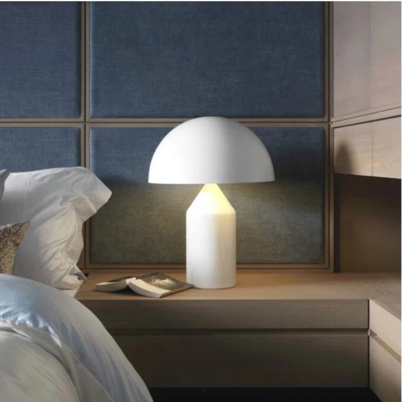 Modern Luxury Nordic Personalized Mushroom LED Table Lamp - Creative Eye Protection Light for Living Room, Bedroom, Bedside, Hotel