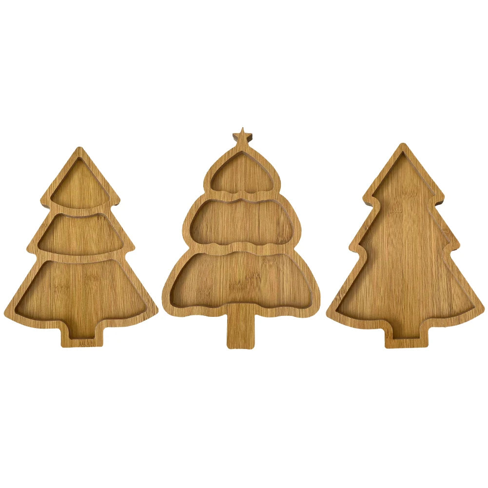 Christmas Tree Board Charcuterie Restaurant Dessert Board Christmas Tree Tray Plate for Food Appetizers Desserts Snacks Sushi 