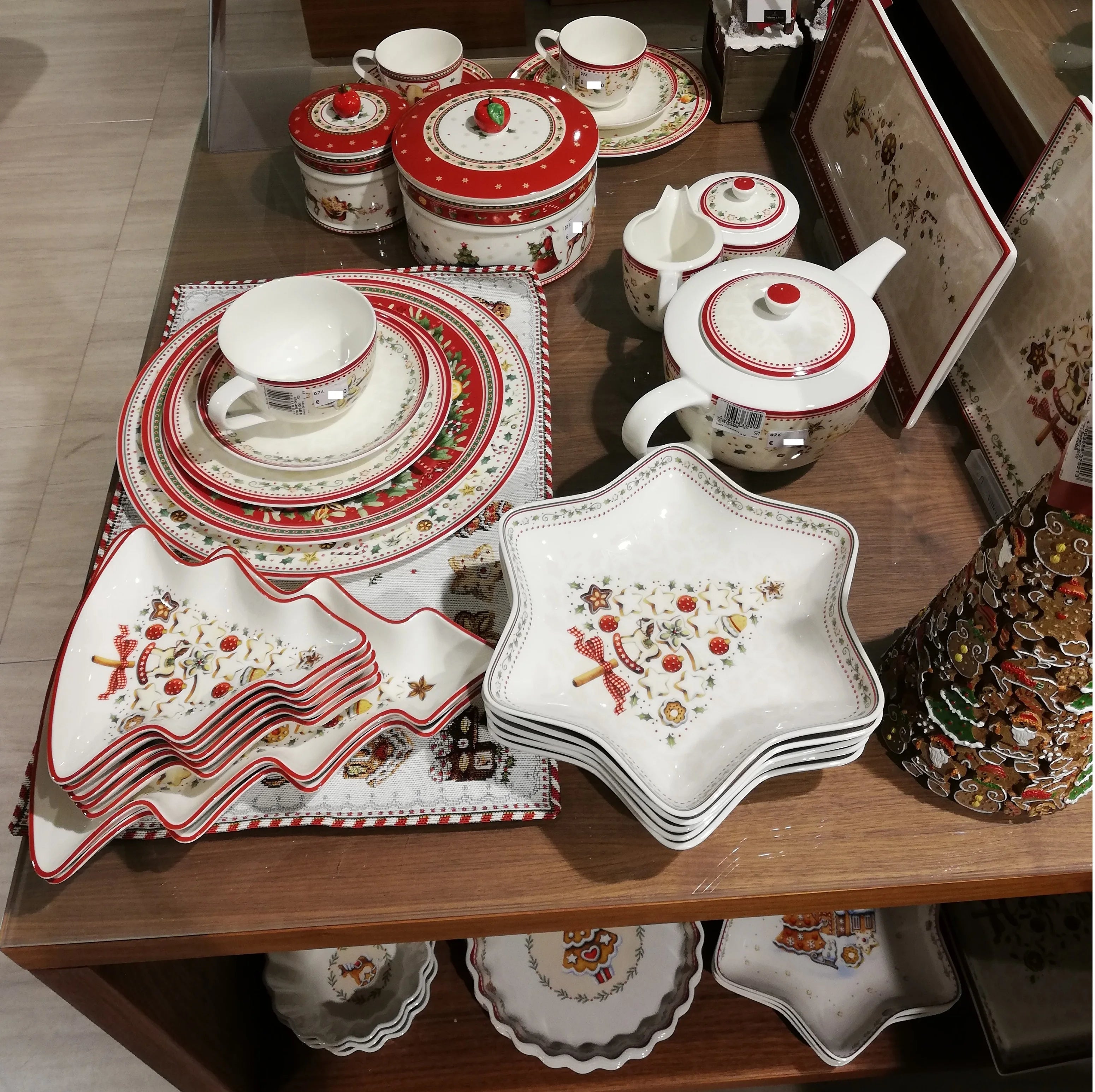 German V Bao Tableware Christmas Biscuits Plate Dish Rectangular Plate Mug Plate Salad Dish 