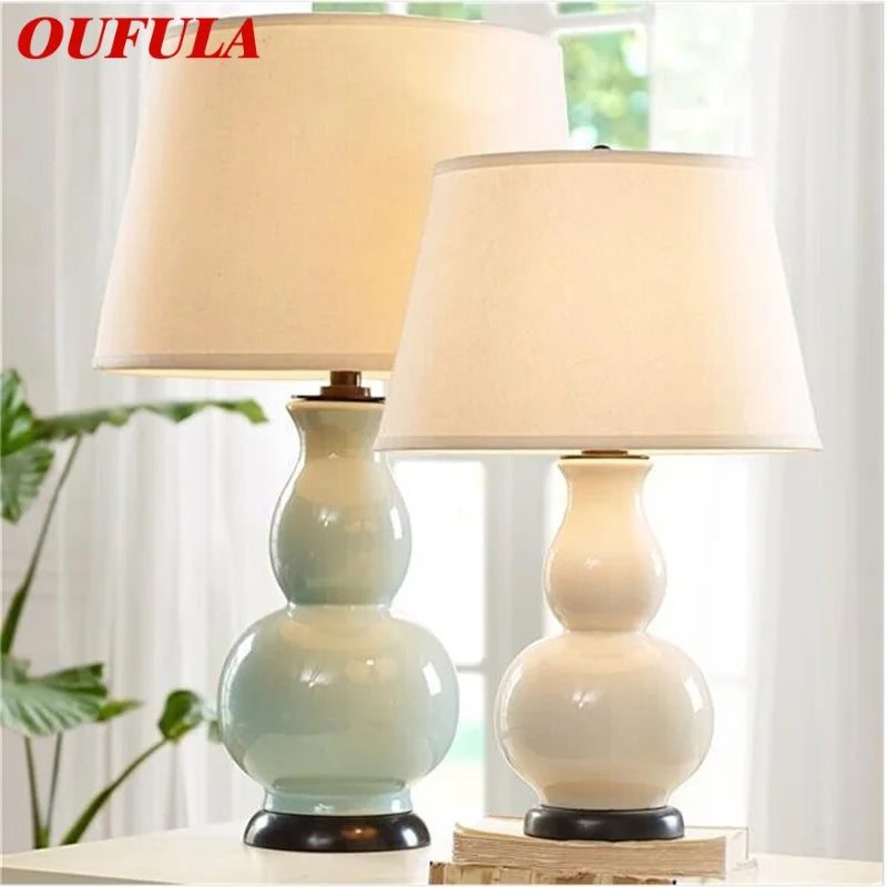 AFRA Table Lamp – Ceramic Modern Design, Luxury Office Decoration, Bedside LED Light for Home 