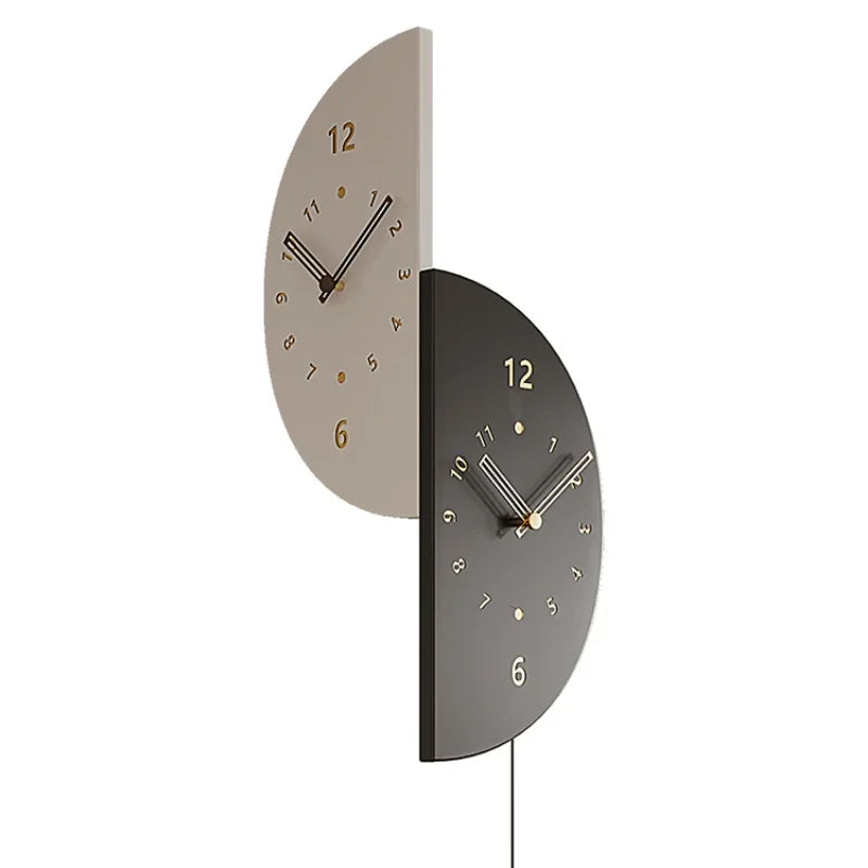 Dual-Sided Metal Corner Clock – Versatile Timekeeper for Living Room, Dining Room, and Study Room