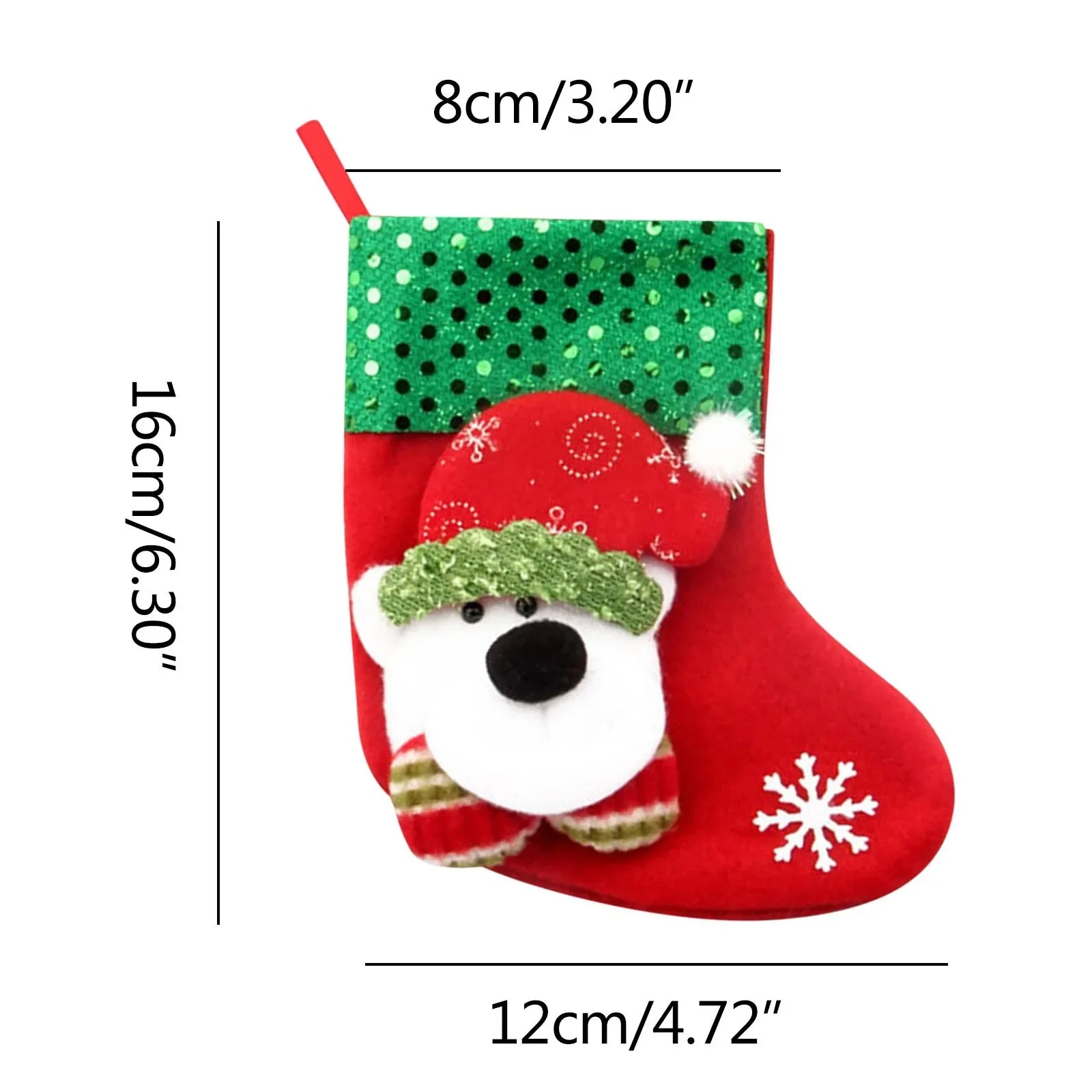 Christmas Stocking Christmas Gift Bag Fireplace Decoration Santa Stocking New Year Candy Holder Christmas Decoration Supplies