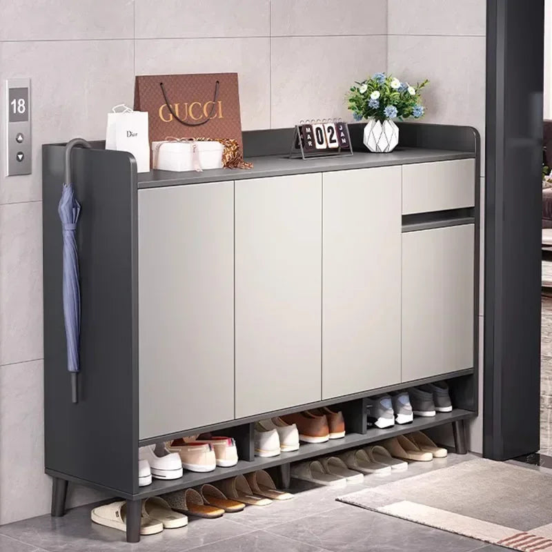 Multi Layer Nordic Shoe Cabinets Closed Storage Modern Drawer Shoe Cabinets Black Stylish Sapateiras Entrance Hall Furniture