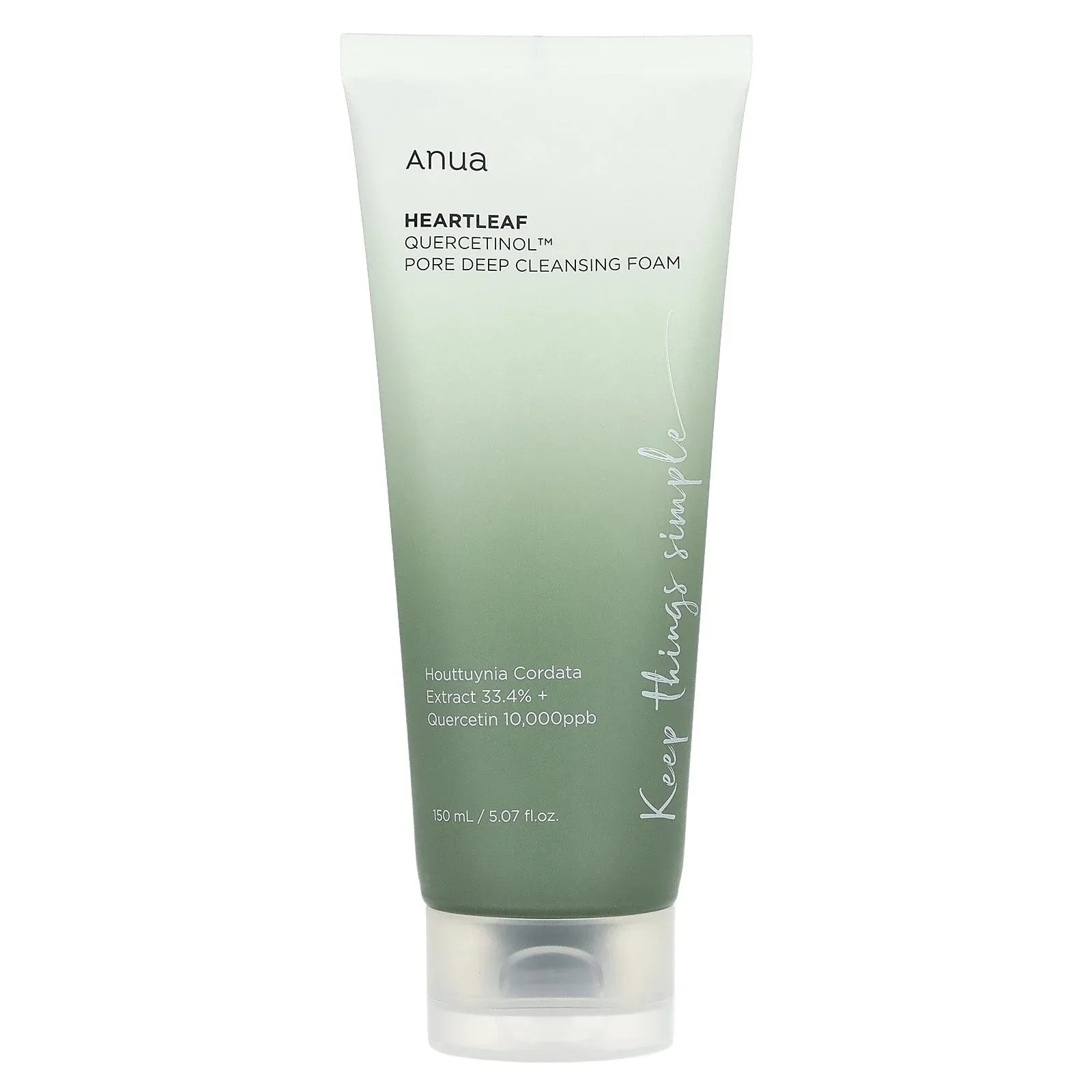 Quercetinol Pore Deep Cleansing  Foaming Facial Cleanser, 5.07 Fl Oz (150 Ml) 
