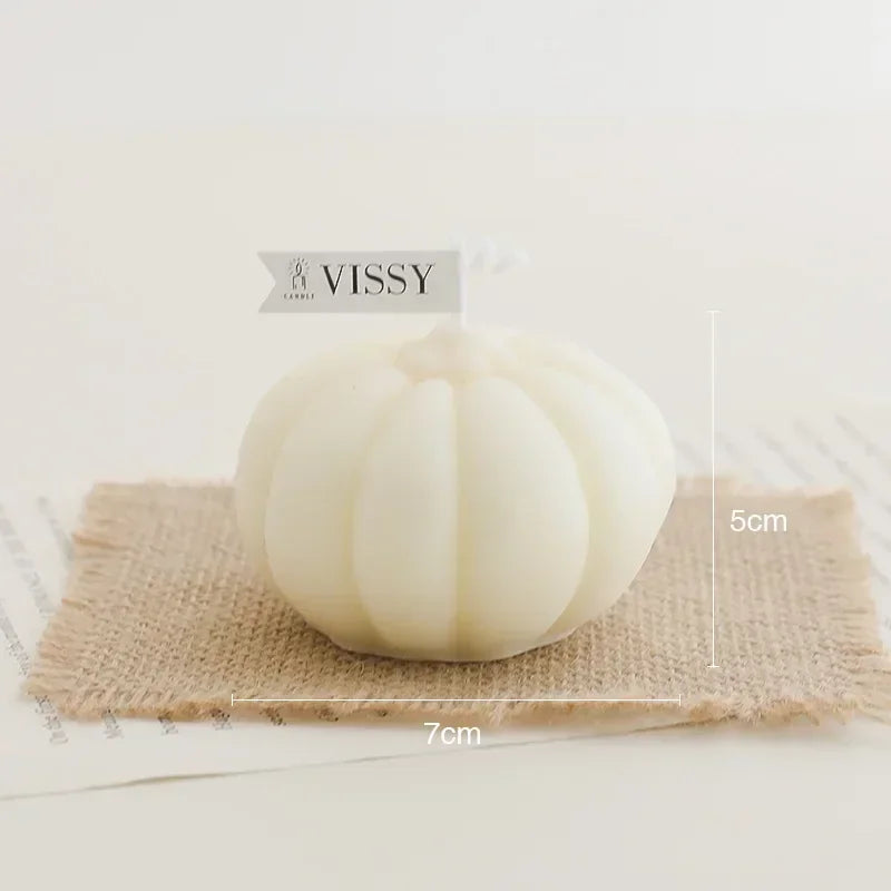 Pumpkin Shaped Scented Candle Thanksgiving Aromatherapy Halloween Holiday Party Home Decoration