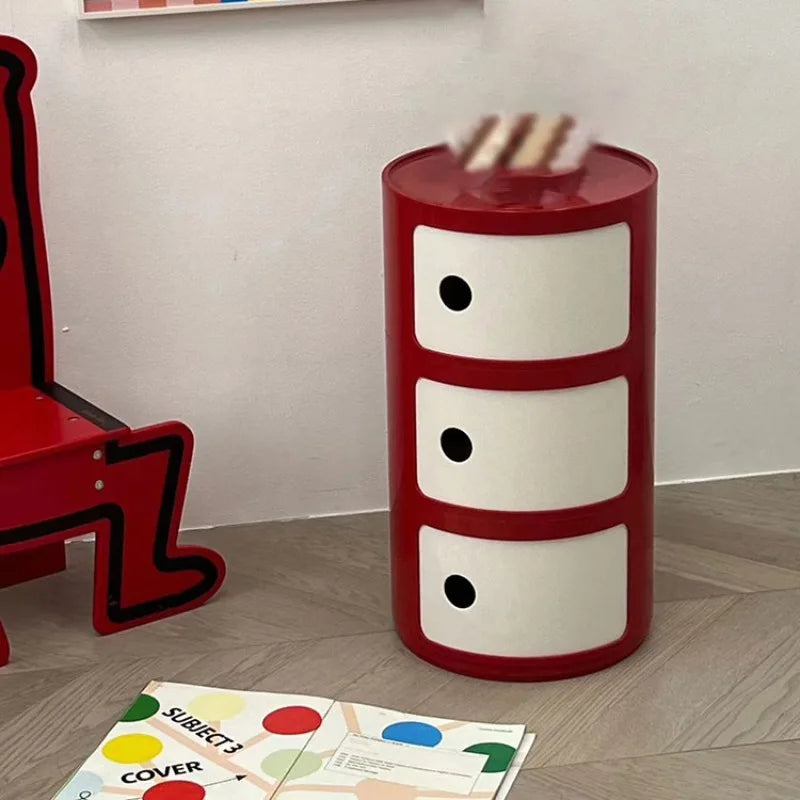 Bedside Table – Modern Simple Plastic Multi-Layer, Net Red Creative Storage Cabinet, Minimalist Design for Living Room 