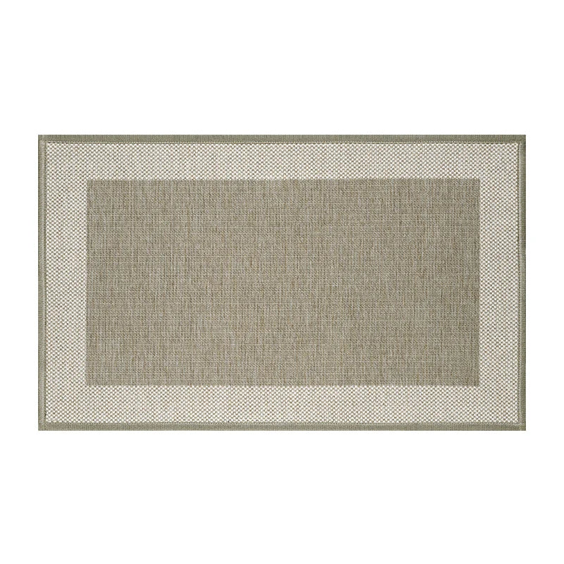 Entry Door Gold Braided Wire Foot Mat Corridor Outdoor Home Dirt Resistant Polyester Rug Rectangular Do Not Fade Carpet 