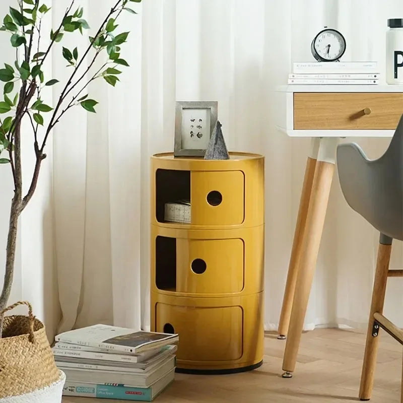Bedside Table – Modern Simple Plastic Multi-Layer, Net Red Creative Storage Cabinet, Minimalist Design for Living Room 