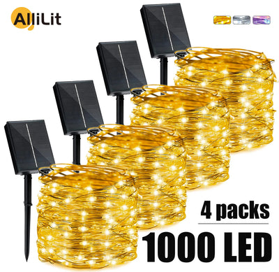 LED Solar String Light Outdoor Garden Fairy Lights Led Twinkle Waterproof Lamp for Christmas Party Decor 7m/12m/22m/32m/52m/102m 