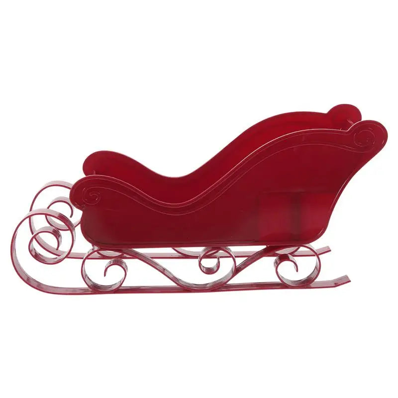 Merry Christmas Red Sledge Sleigh Classic Christmas Sleigh Ornament Christmas Tree Hanging Sleigh Miniature Sleigh Model Decor