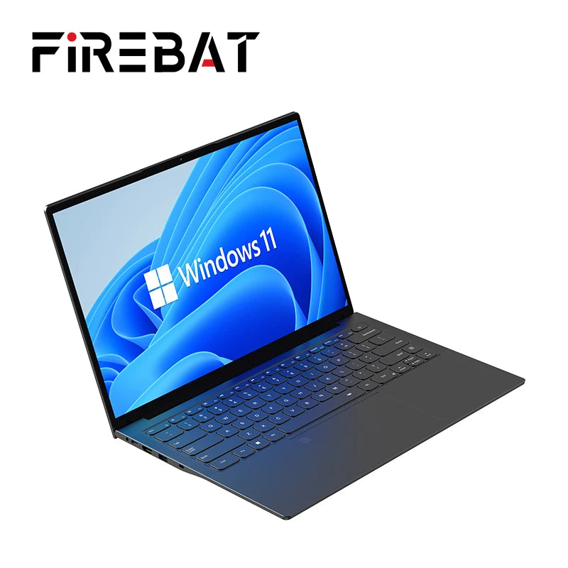 FIREBAT A16 16-Inch Ultra Slim Notebook with 100% sRGB, Intel N100/N5095, DDR4 16GB RAM, 1TB SSD, 1920x1200, Fingerprint Portable Laptop