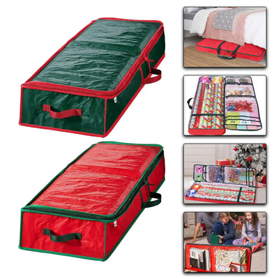 Christmas Gift Wrapping Organizer  Waterproof Underbed Organizer Christmas Wrapping Paper Organizer Christmas Decoration 