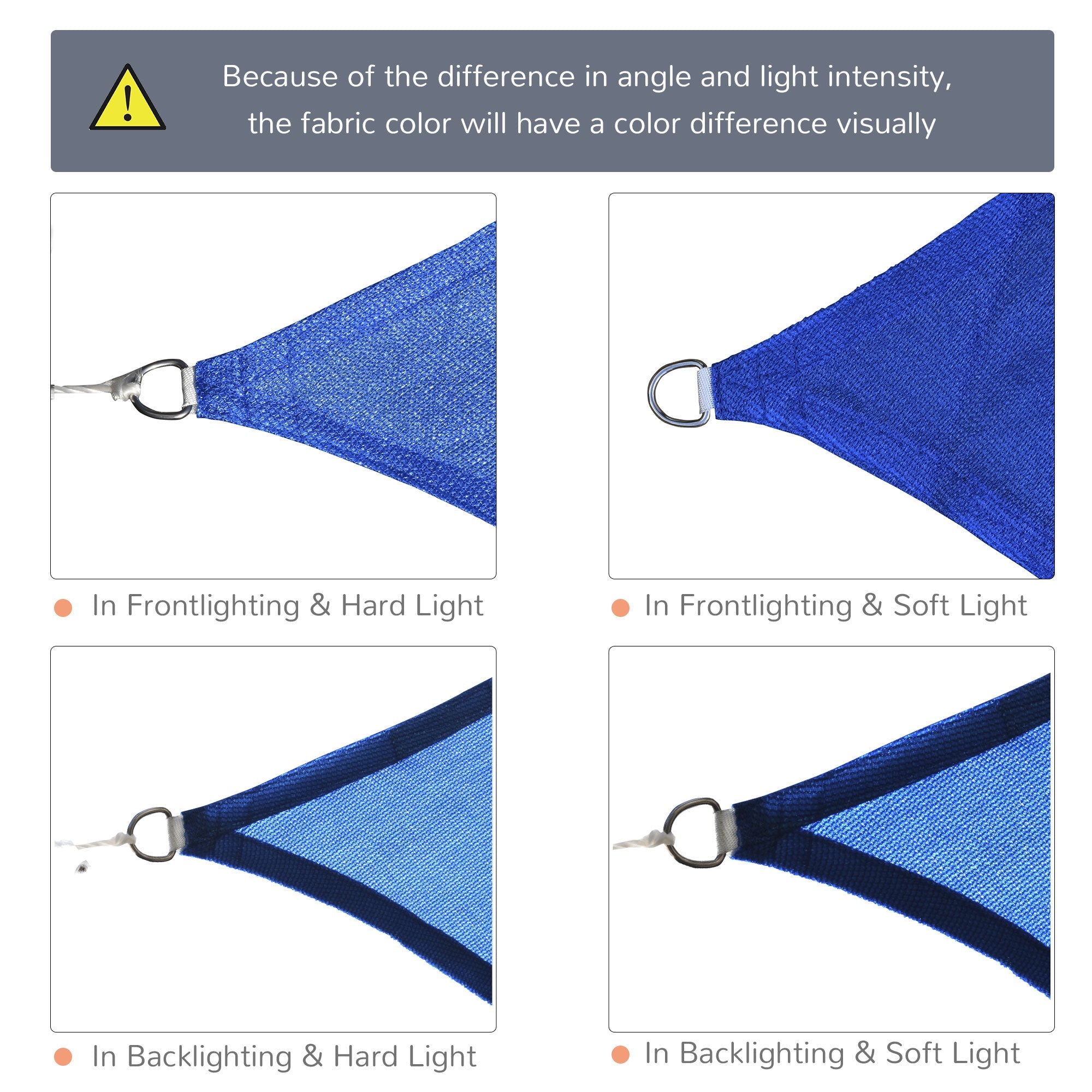 Outsunny Shaded Sanctuary: Rectangle 20'x16' Sun Shade Sail Top Cover Fabric for Outdoor Shelter, Garden, Blue with Carrying Bag 