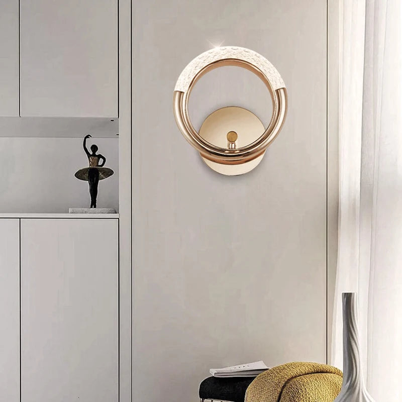 Nordic Wall Lamp - Luxury Internal Sconce, Bedroom Bedside Light, Home Decoration, Fashionable Indoor Living Room Aisle Light 