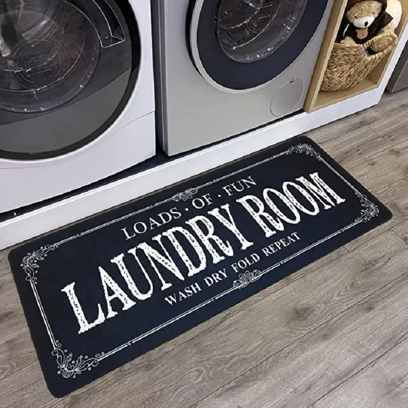 Kitchen Rug Laundry Room Decorative Floor Mat Anti-slip Bedroom Living Room Hallway Long Strip Carpet Home Decor 