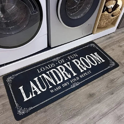 Kitchen Rug Laundry Room Decorative Floor Mat Anti-slip Bedroom Living Room Hallway Long Strip Carpet Home Decor 