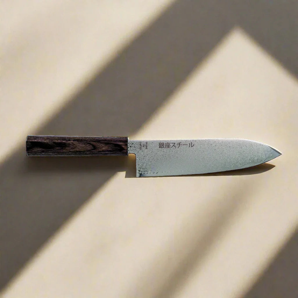 Seiryū (青龍) Series - Santoku Knife 180mm VG10 Damascus steel 